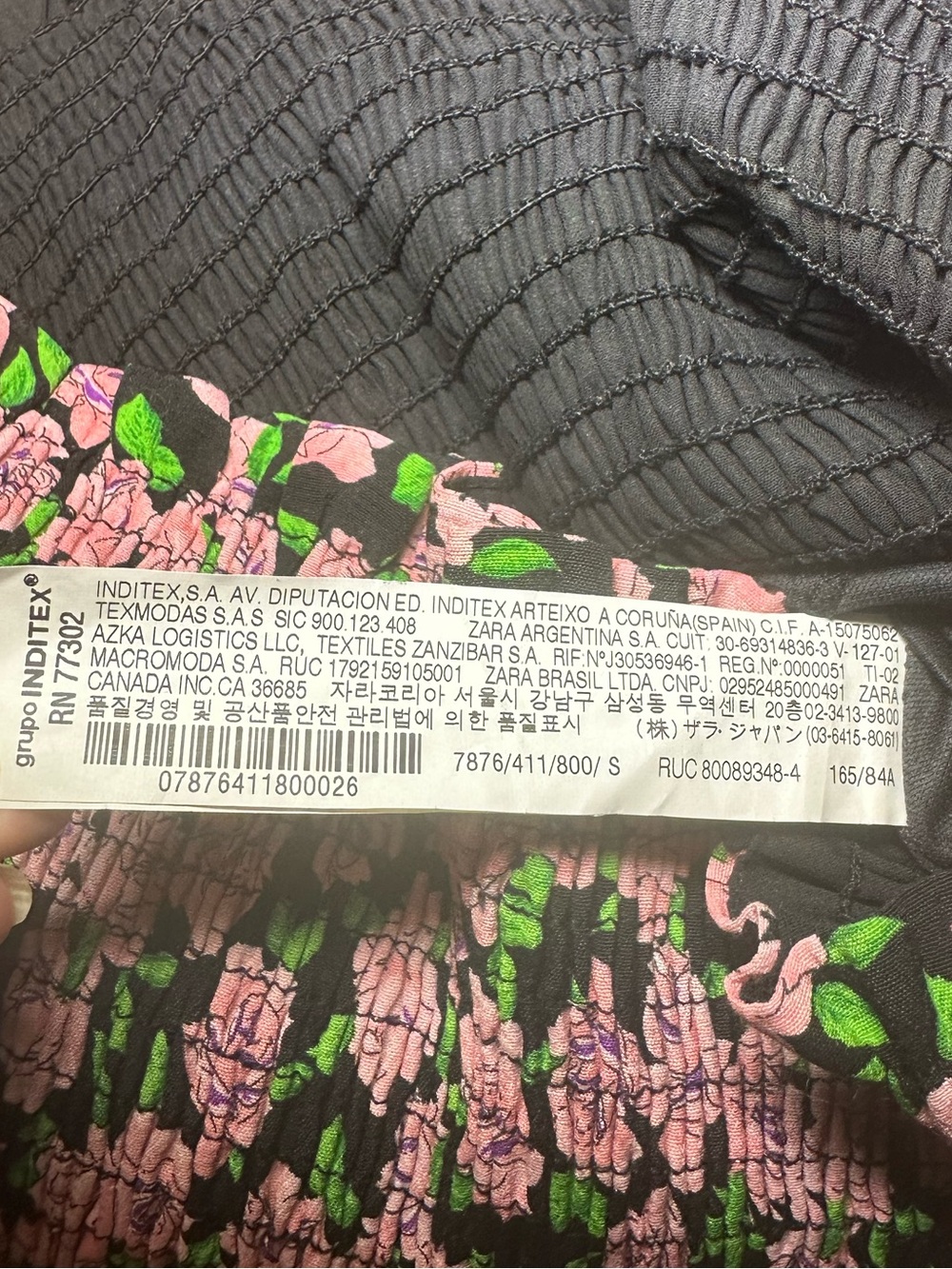 NWT ZARA pink rose floral print minidress in size Small - Picture 6 of 16